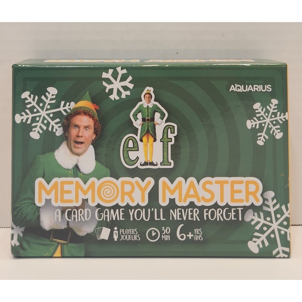Elf Memory Master A Card Game You'll Never Forget Aquarius Family Fun New Sealed